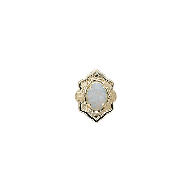 14 Karat Gold Opal Slide