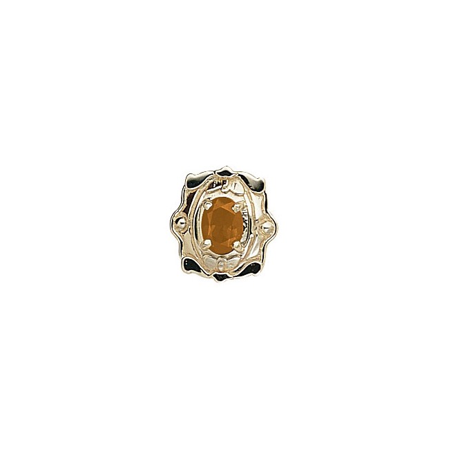 14 Karat Gold Citrine Slide