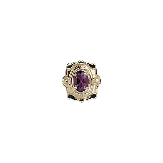 14 Karat Gold Rhodolite Garnet Slide