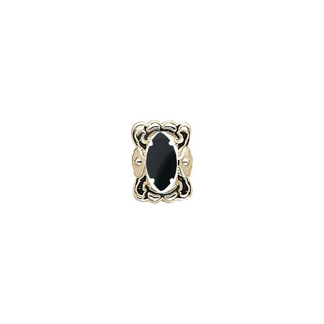 14 Karat Gold Onyx Slide