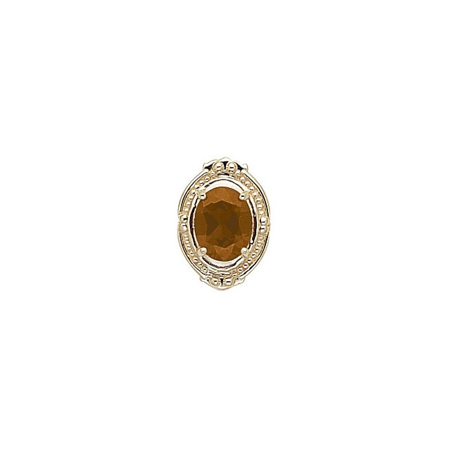 14 Karat Gold Citrine Slide