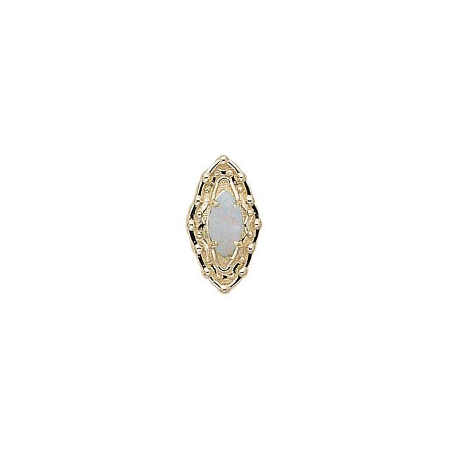 14 Karat Gold Opal Slide