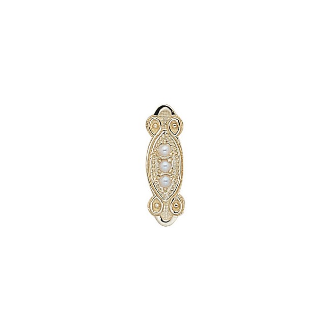 14 Karat Gold Pearl Slide