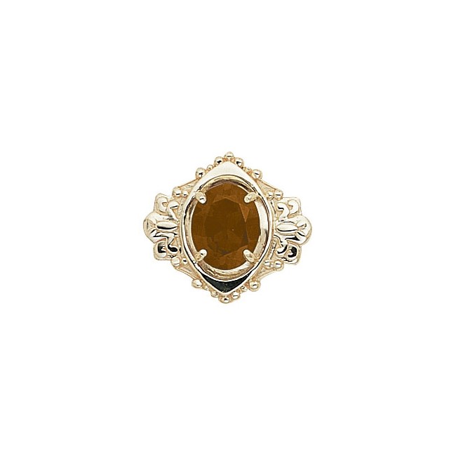 14 Karat Gold Citrine Slide