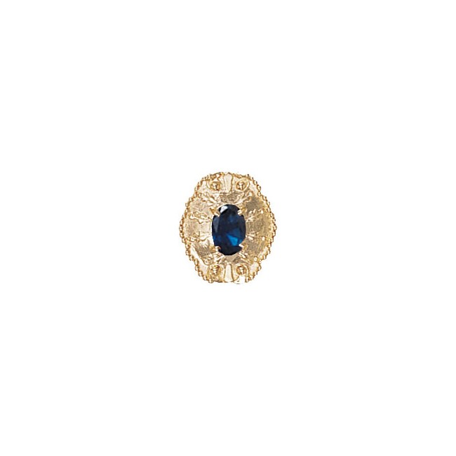 14 Karat Gold Sapphire Slide