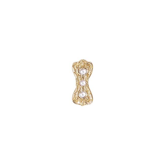 14 Karat Gold Pearl Slide