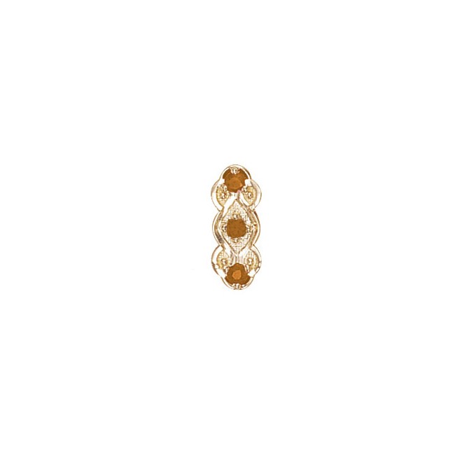 14 Karat Gold Citrine Slide