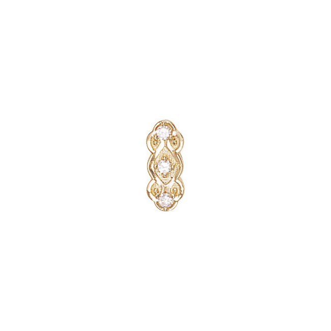 14 Karat Gold Diamond Slide