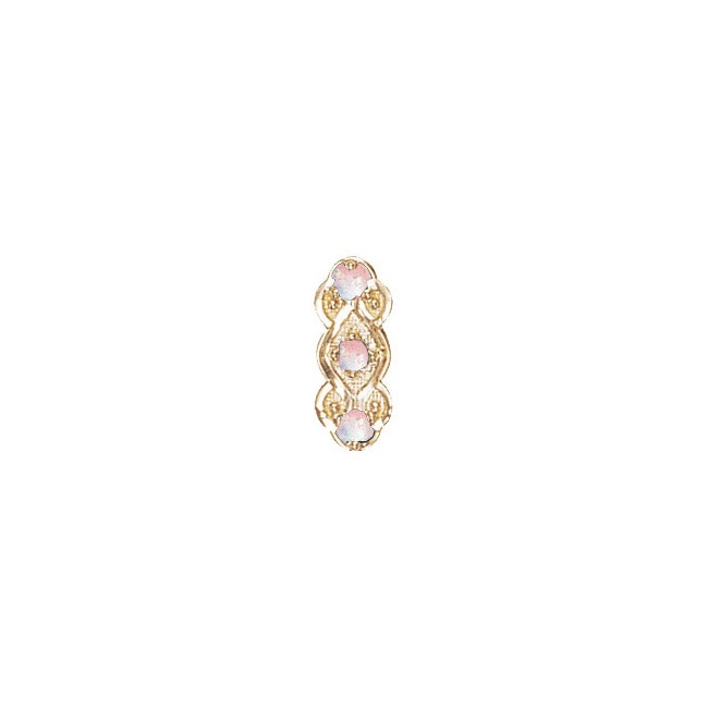 14 Karat Gold Opal Slide