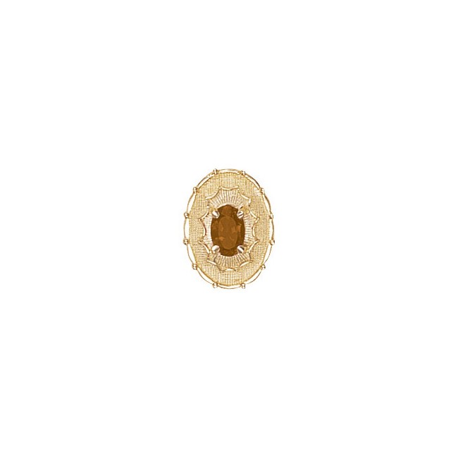 14 Karat Gold Citrine Slide