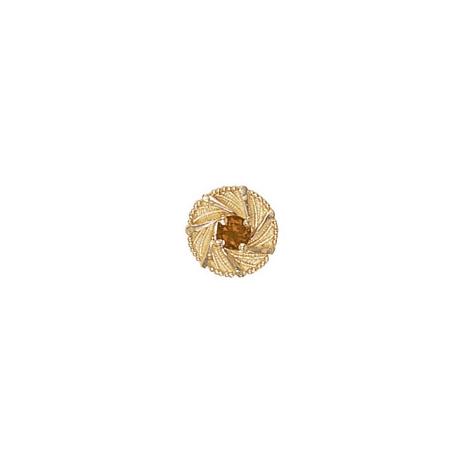 14 Karat Gold Citrine Slide