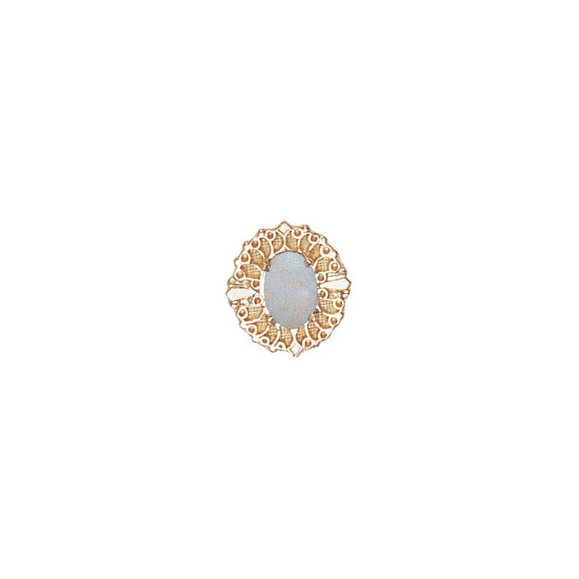 14 Karat Gold Opal Slide