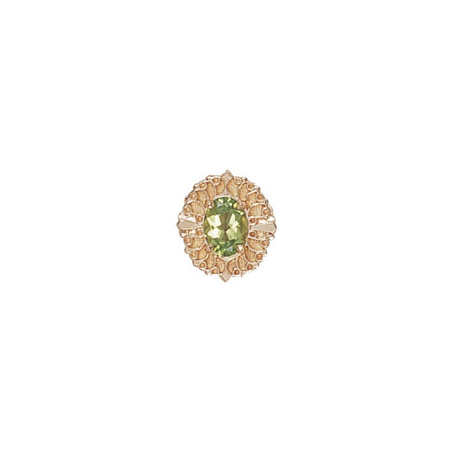 14 Karat Gold Peridot Slide