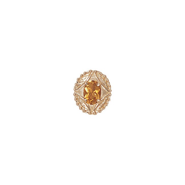14 Karat Gold Citrine Slide