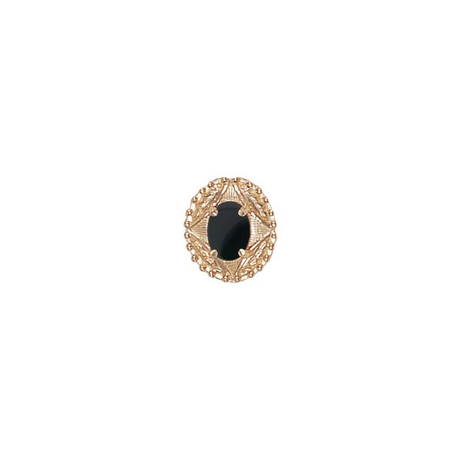 14 Karat Gold Onyx Slide