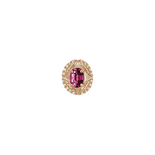 14 Karat Gold Rhodolite Garnet Slide