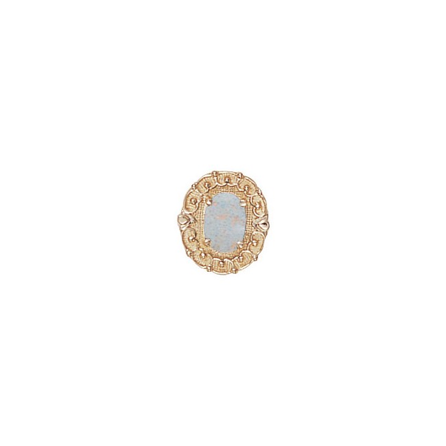 14 Karat Gold Opal Slide