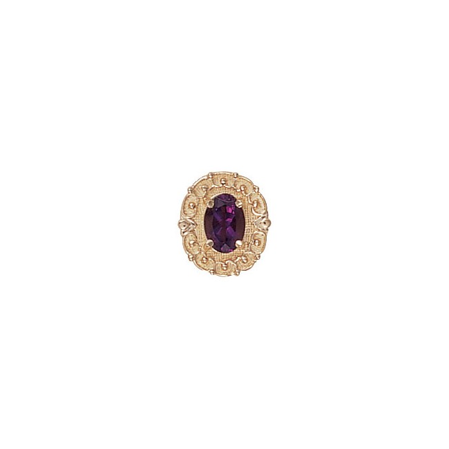 14 Karat Gold Rhodolite Garnet Slide