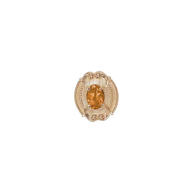 14 Karat Gold Citrine Slide