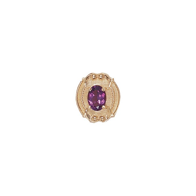 14 Karat Gold Rhodolite Garnet Slide