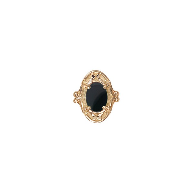 14 Karat Gold Onyx Slide