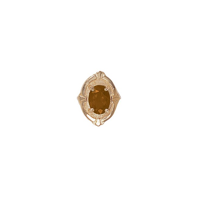 14 Karat Gold Citrine Slide