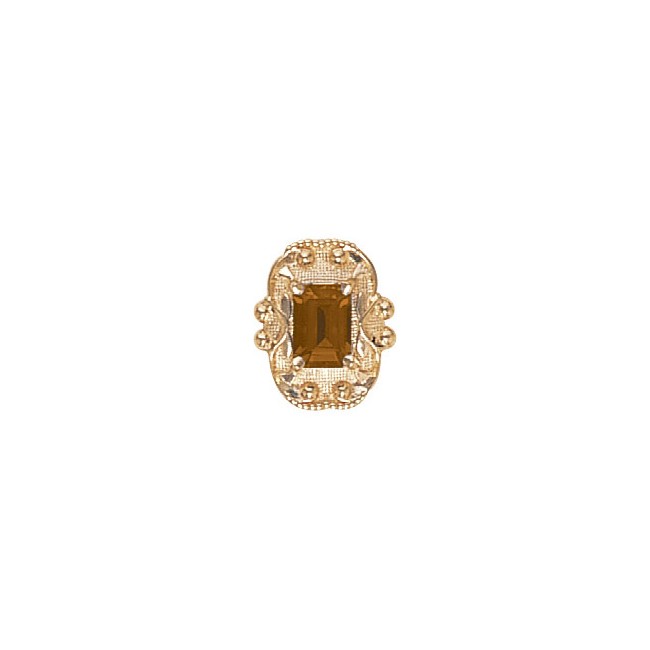 14 Karat Gold Citrine Slide