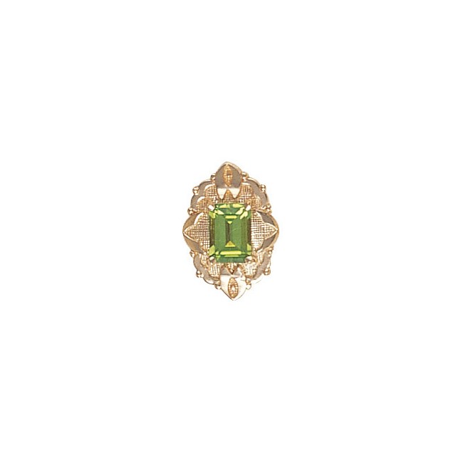 14 Karat Gold Peridot Slide