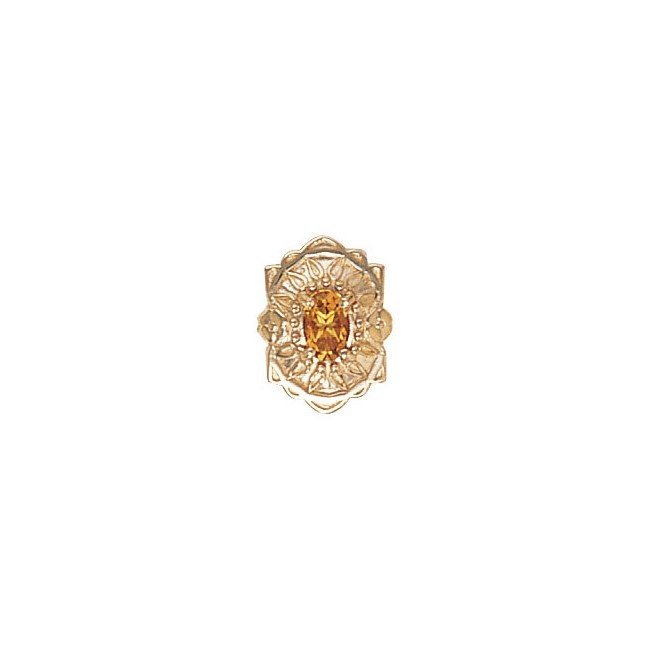14 Karat Gold Citrine Slide