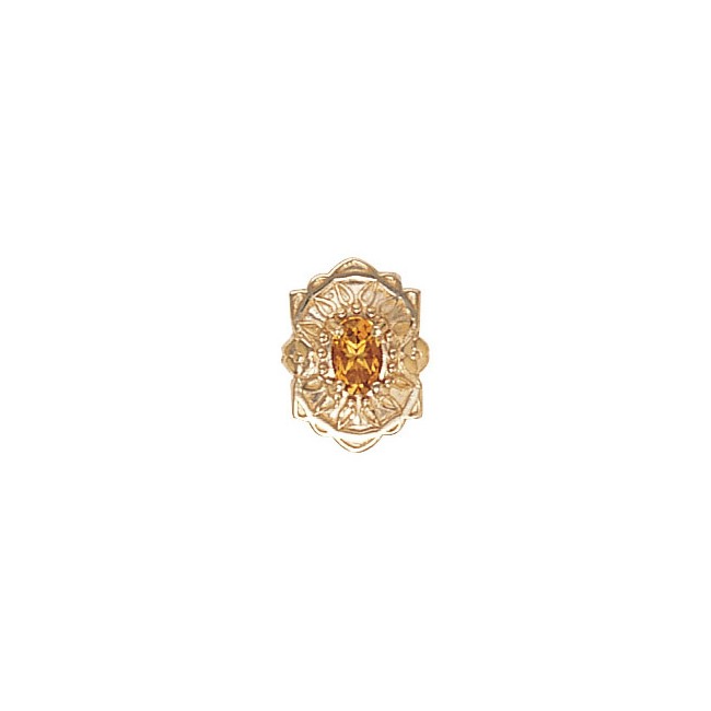 14 Karat Gold Citrine Slide