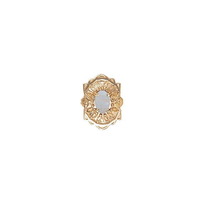 14 Karat Gold Opal Slide