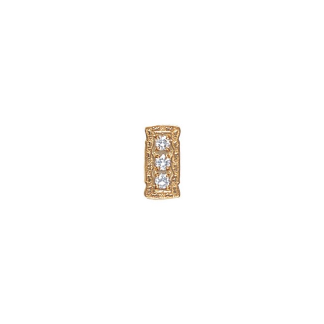 14 Karat Gold Diamond Slide