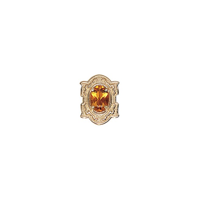 14 Karat Gold Citrine Slide