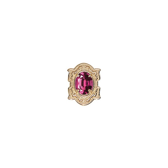 14 Karat Gold Rhodolite Garnet Slide