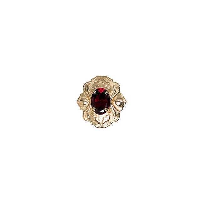 14 Karat Gold Garnet Slide