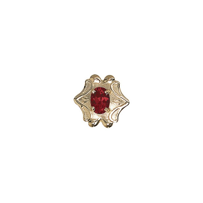 14 Karat Gold Garnet Slide