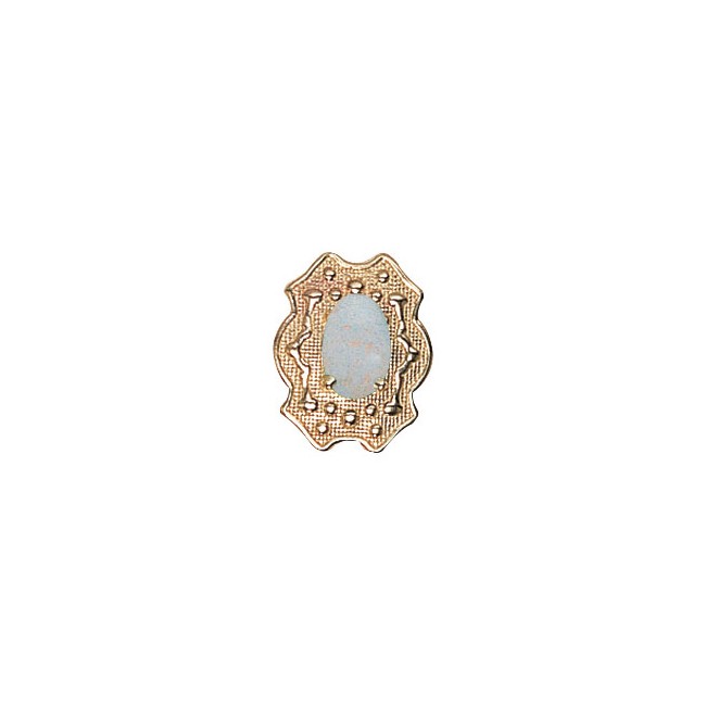 14 Karat Gold Opal Slide