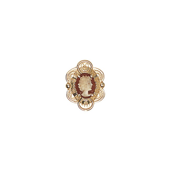 14 Karat Gold Cameo Slide