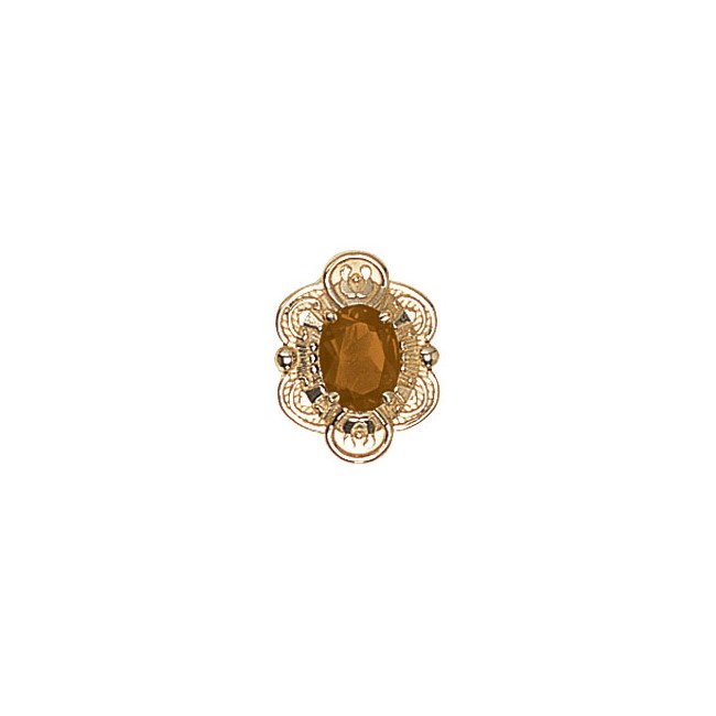 14 Karat Gold Citrine Slide