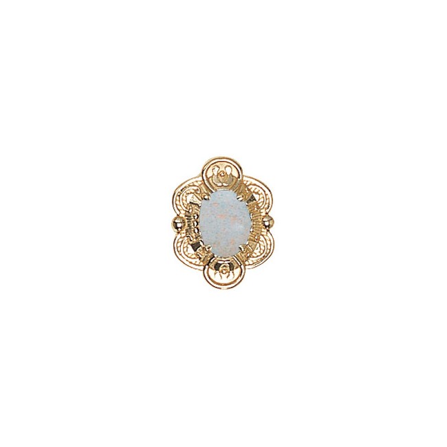 14 Karat Gold Opal Slide