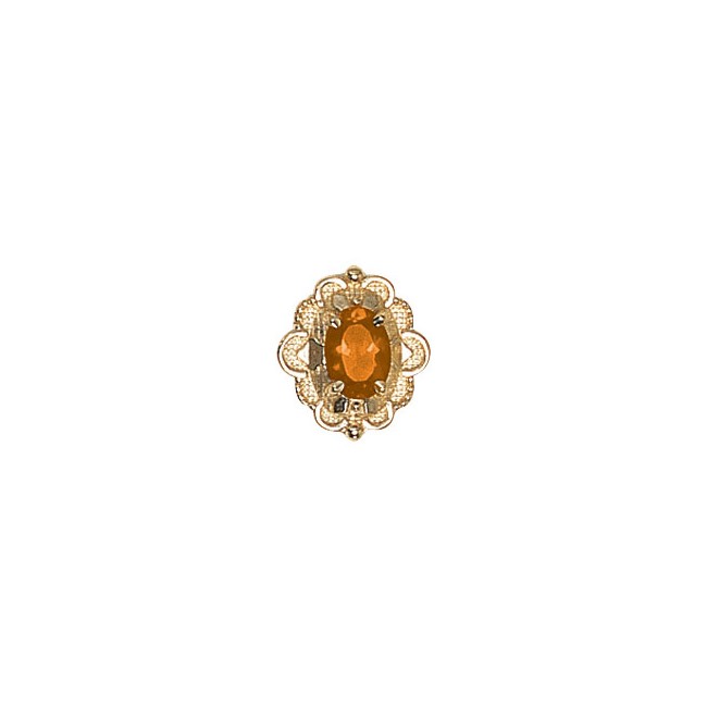 14 Karat Gold Citrine Slide