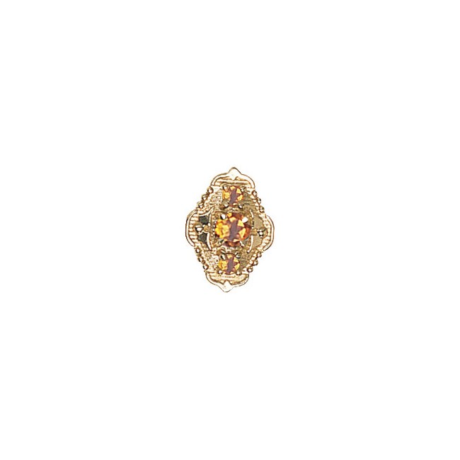 14 Karat Gold Citrine Slide