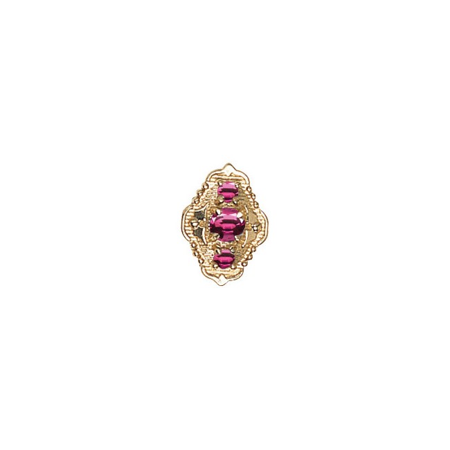 14 Karat Gold Rhodolite Garnet Slide