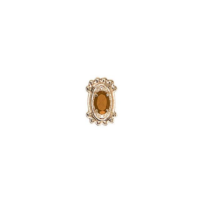 14 Karat Gold Citrine Slide