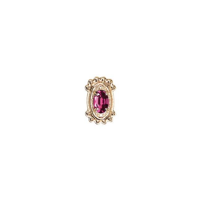 14 Karat Gold Rhodolite Garnet Slide