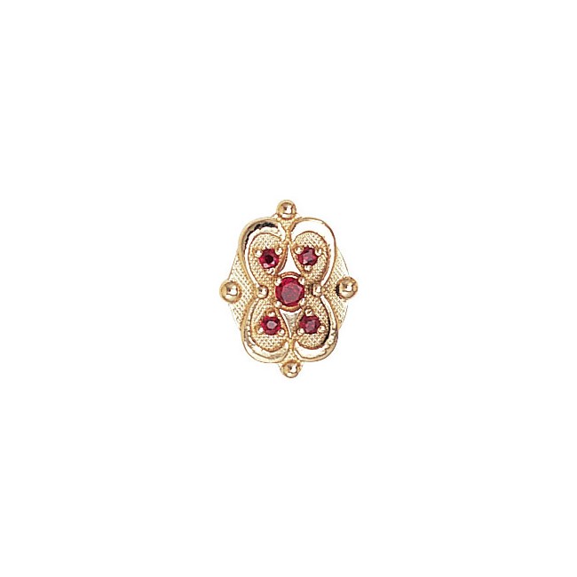 14 Karat Gold Ruby Slide