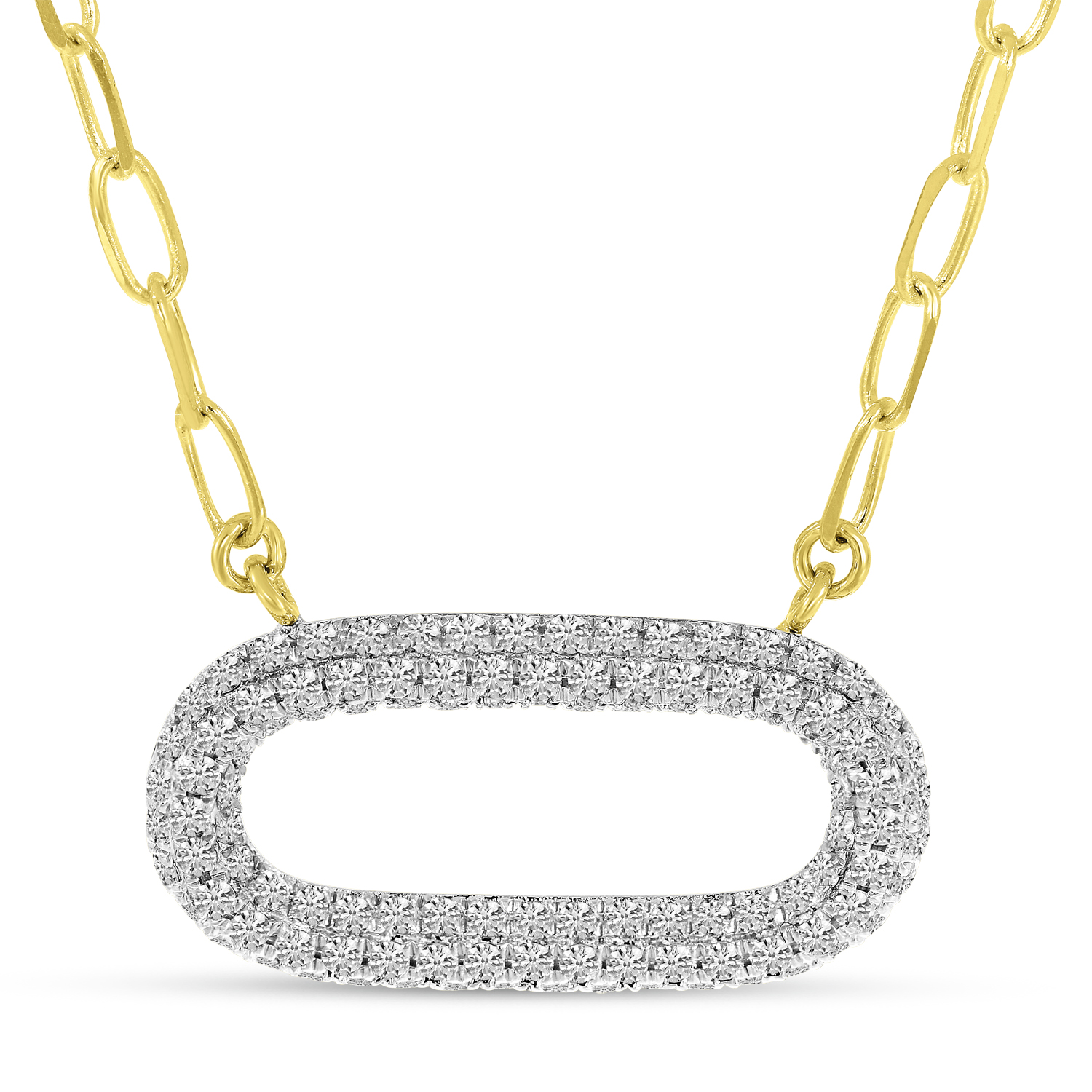 Pavé Heart Diamond Necklace – Suna Bros.