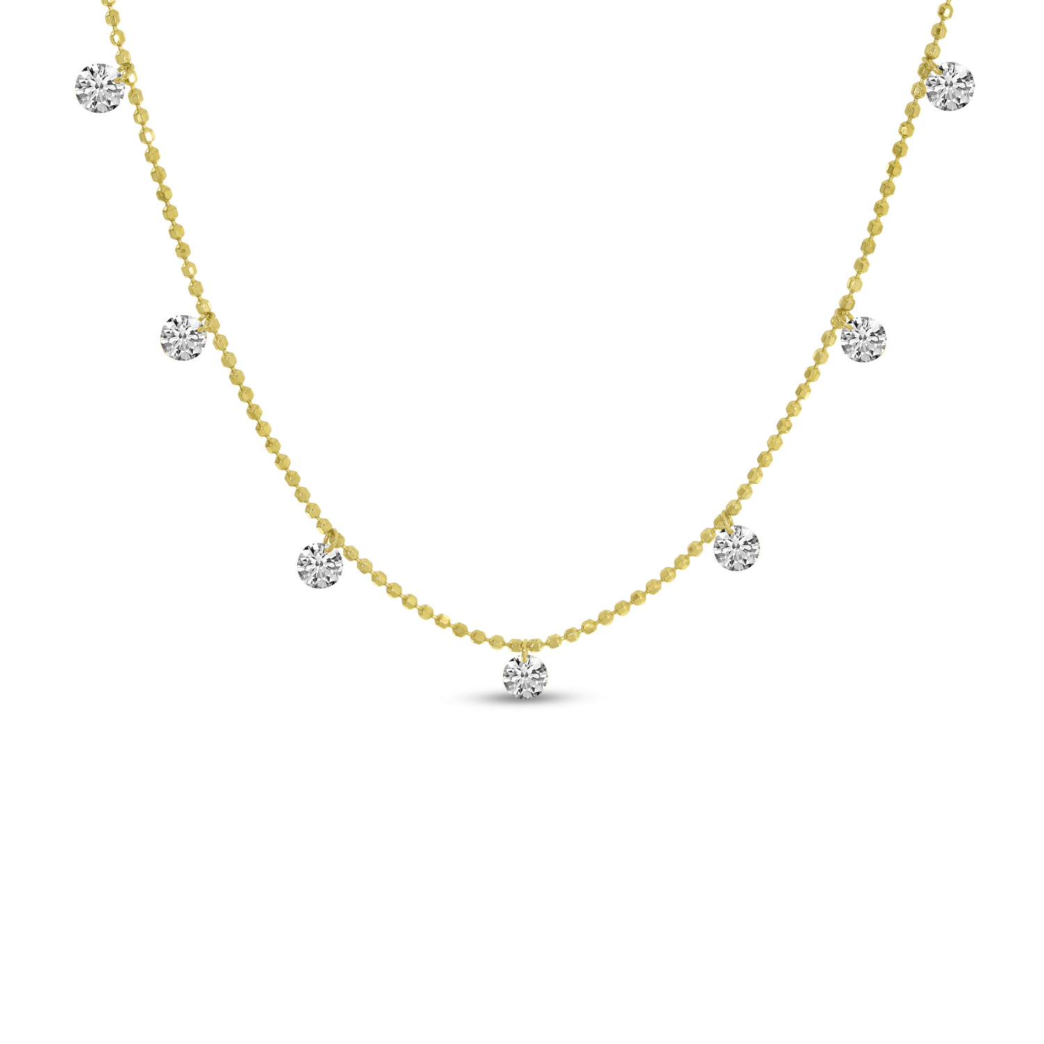 14K Yellow Gold Diamond by the Yard 16 "inch