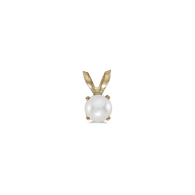 14k Yellow Gold Pearl Pendant