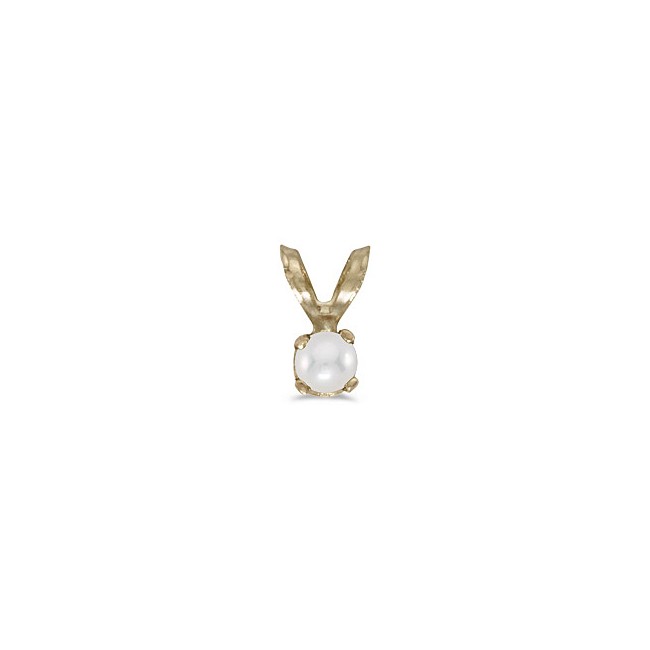 14k Yellow Gold Pearl Pendant